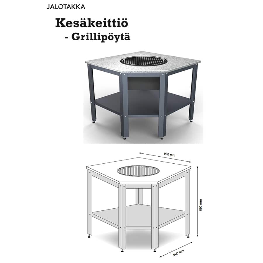 Kesäkeittiön työtaso grillillä - Image 10