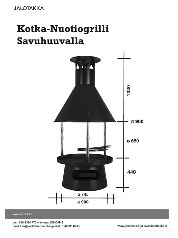 Nuotiogrilli huuvalla - Image 3