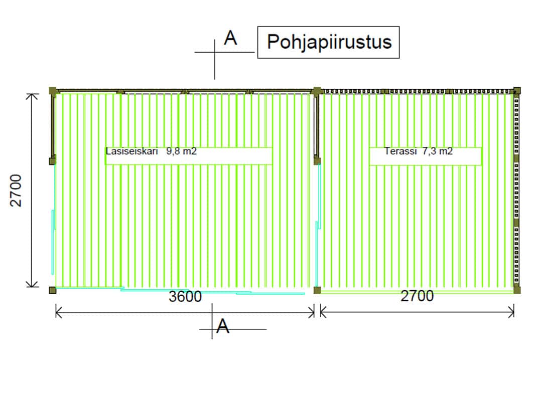Kesäolohuone Lasiseiskari liukuovilla ja terassilla - Image 4