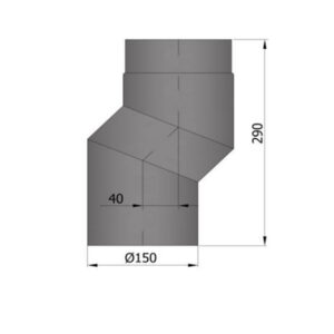 Sivuttaissiirto adapteri (40 mm) ⌀ 150 mm