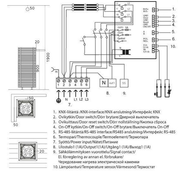 Tulikivi Sähkökiuas Tuisku S3 9,0 kW Grafia - Image 2