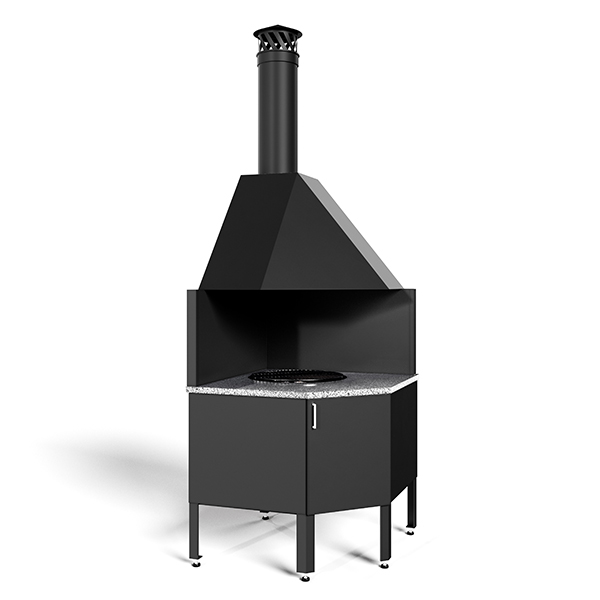Kesäkeittiön työtaso grillillä + ovilla - Image 3