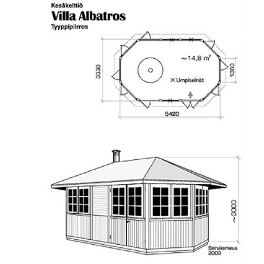 Huvimaja Villa Albatros 14,8 m2 - Image 7