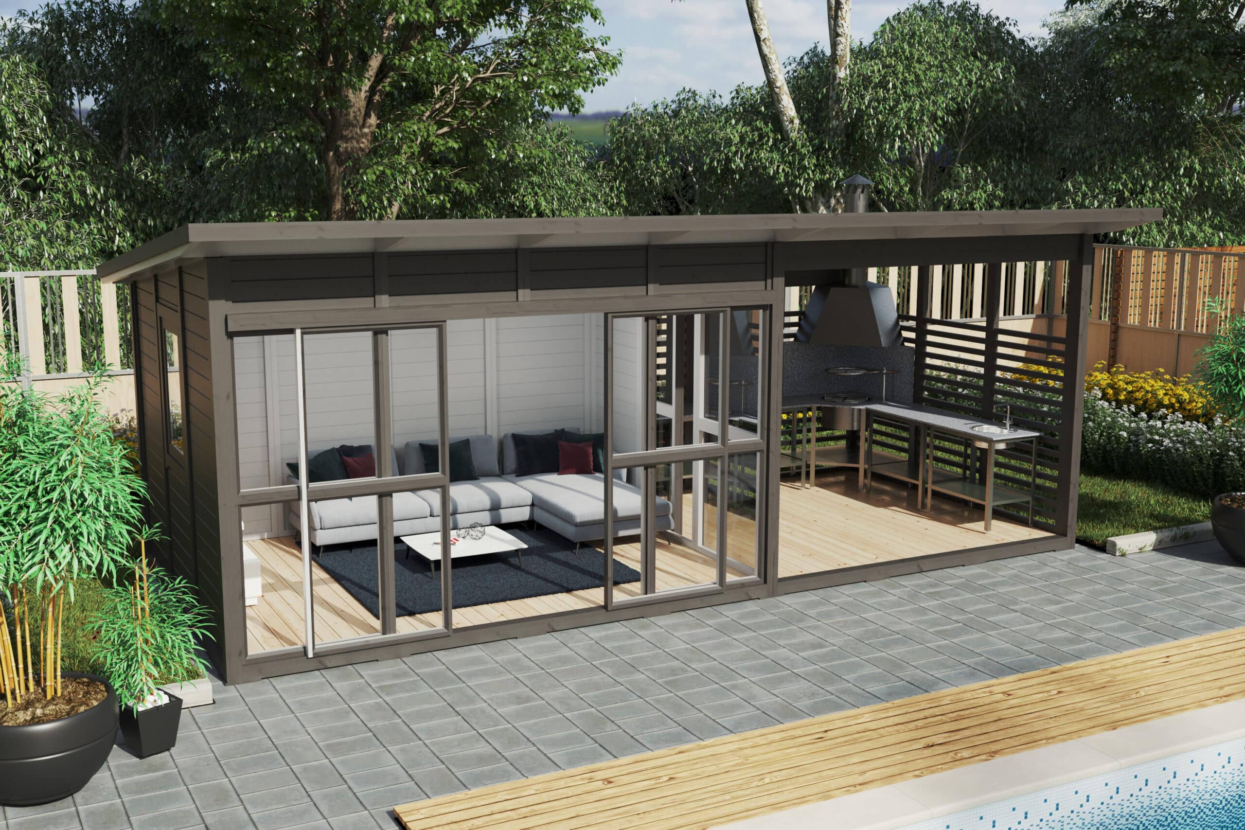 Kesäolohuone Villa Kaunissaari terassilla - Image 3